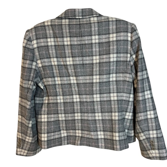 A Louben II grey , white & pink blazer in size 12 - Picture 5 of 7